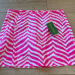 Lilly Pulitzer NWT Ella Skort Tropical Pink Zebron Zebra Mini Size 0 Photo 0