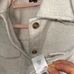 EXPRESS  SWAN TWEED LACE SLEEVE CROPPED SHACKET JACKET Photo 6