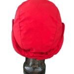 Eddie Bauer Red Trapper Hat Ear Flaps OS Quilted Warm N Cozy Photo 1