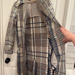 Something Navy  plaid trench coat Photo 6