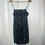 Lulus Starlight Up My Life Star Print Tie-Back Mini Dress in Black Size Medium Photo 4