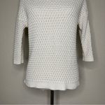 Athleta Linen Blend Seychelles Open Knit Top Photo 4