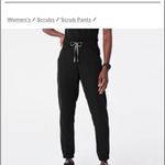 FIGS Navy High-Waisted Jogger Scrub Pants Photo 2