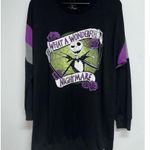 Disney  Nightmare Before Christmas Nightgown Womens Medium 8 10 Black Sleep Shirt Photo 0