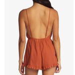Honest Love Strappy Beach Romper ROXY BURNT ORANGE ROMPER SIZE SMALL NWT Photo 2
