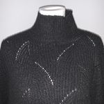 Wonderly  Oversize Knit Black Mock Neck Sweater Sz M Photo 1
