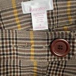 Xhilararanation Womans size 9 Brown plaid mini skirt with buttons Y2K 2000'S Photo 3