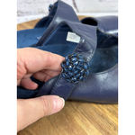 Vionic Women's  Navy Leather Beaded Mules & Clogs Size 7 Photo 2