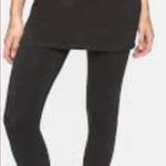Athleta  Women’s Sz M Black 2-in-1 Skirted Capri‎ Leggings Photo 0