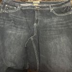 Earl Jean Navy Blue Women’s  Denim Studded Capris Photo 4