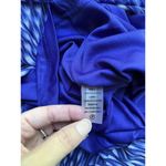 Calvin Klein Blue Printed Sleeveless Chiffon Business Casual Dress Women’s Sz 4 Photo 5