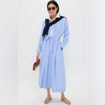 Tuckernuck Cornflower Blue
Stripe Tie Front Collared long sleeve Dress NEW Blue Size XL Photo 3