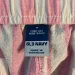 Old Navy Pink White Stripe Linen Blend Lounge Shorts Womens Size Medium Photo 2