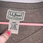 L.L.Bean Tan 100%Cashmere Vneck Sweater Size XL Photo 2