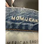 American Eagle  Medium Wash Distressed Holey Mom Jeans Women Size 2 100% Cotton Photo 7