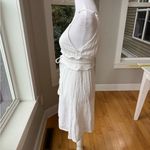 Roxy White Cotton Gauze Tassel Tie Waist Backless Sundress Coverup Dress Sz XS Photo 2