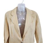 Chico's Long Sleeve Lightweight Casual Office Linen Blazer Pale Yellow Sz Small Photo 4