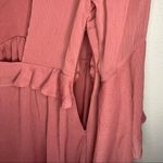 Gianni Bini NEW  mini open back boho ruffle dress women’s size medium Photo 4