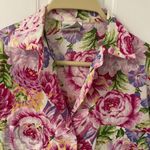 Laura Ashley Vintage Floral Button Up Shirt Photo 4