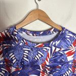 Silver Bait Fishing Gear performance tee Blue red white floral pattern Size L Size L Photo 3
