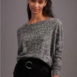 Anthropologie Damiana Pullover Top in Black / Grey size Small Dolman Slouchy Photo 0