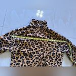 Leopard Print Robe Cozy house Full Zipper Two Pockets Lounger Wear Size 2 Brown Photo 5