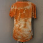 Whitney Houston Orange Crewneck Short Sleeve Tie Dye T Photo 2