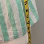 Stoney Clover Lane NWT XXS Stoney Clover Ln x Target Linen Blend Mint Green White Stripe Blouse Top New Photo 6