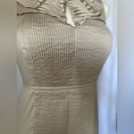 Chetta B  Tan Pleated Midi Dress (895) Photo 6