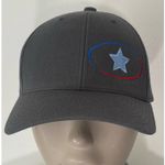 The Classics Grey Embroidered Star Snapback Hat Photo 2