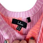 Lulus NWOT Radiant Personality Pink Color Block Ribbed Knit Sweater Midi Dress Size XXS Photo 5