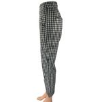 Hollister Black Plaid Checkered Straight Leg High Waist Trousers Dress Pants M Photo 1