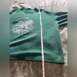 Vintage Sledding Polar Bear Green Oversized Crewneck Sweatshirt Unisex Sz XL GUC Photo 6