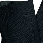 ZARA NEW Womens Black Zebra Animal Print Slim-Fit Trousers Size 31 Dress Pants Photo 4