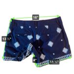 LOFT Outlet Women's Navy Blue‎ Embroidered Chino Shorts Size 6 Blue Photo 3
