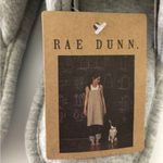 Rae Dunn  Womens Slippers Size Small 5-6 Gray Jersey BLESSED logo New Photo 2