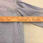 ATM Striped Button Down Boyfriend Shirt Sz XS Blue Nautical Classic City Girl White Photo 8