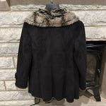 Esprit Espirit Collection faux fur suede button up winter coat size medium Photo 10