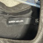 Karen Millen Dress Women 6 Black Green Leopard Cheetah Skater Fit & Flare Party Photo 5