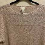 Chico's  Sequin Shine Maya Pullover Sweater In Soft Orchid Size 2 (L) NEW Photo 2