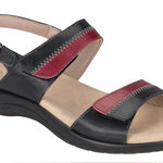 SAS Nudu Sandal RED/Black 10 W Women's Shoes PREOWNED EXCELLENT CONDITION Red Photo 0