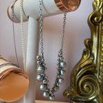 Lia Sophia  silver beaded statement necklace Photo 1