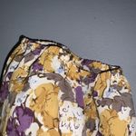 Mayden Los Angeles Chic Floral Womens Babydoll Blouse Purple & Yellow Floral 3XL Size undefined Photo 6