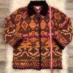 Jennifer Grace Vintage Jennifer & Grace southwest blanket tapestry textured coat jacket M Photo 6