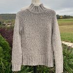 Sweater Acrylic Wool Alpaca Knit Womens Medium Mock Neck Eagles Eye Vintage Tan Photo 5