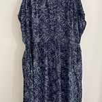 KIN by John Lewis black floral oversized flowy mod abstract sustainable dress Size M Photo 0
