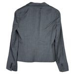 J.Crew Super 120s Pinstripe Blazer Coat LongSleeve Single Breasted 6 Grey Blue Photo 5