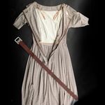 R&K ORIGINALS Vintage Short Sleeve Fit and Flare Brown and White Gingham Dress S Photo 11