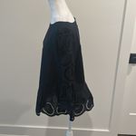 Loft NWT  Black Eyelet Lace Embroidered Top Sz M Photo 2