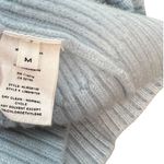 Helmut Lang  Sweater Wool Cashmere V-Neck Ribbed Baby Blue‎ Size Medium Photo 8